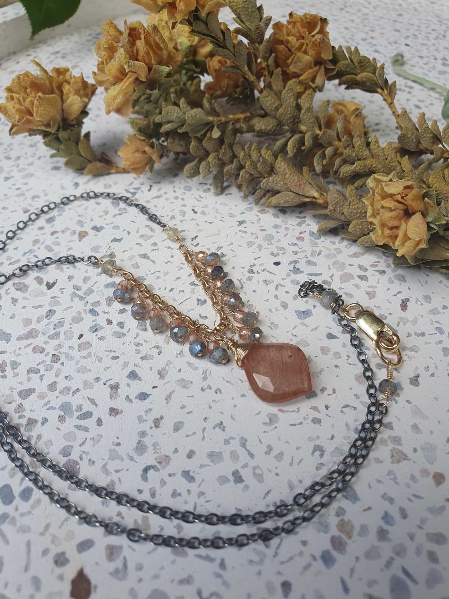 Copper Rutile Necklace